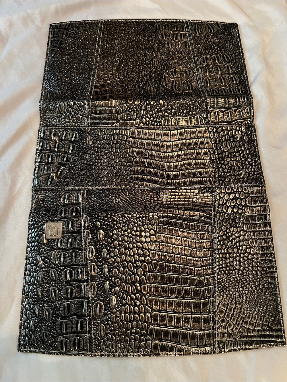 Miche Black Croc-Embossed Satchel Panel
